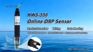 نمای کلی سنسور ORP آنلاین KWS-550، سیم کشی و خواندن داده ها