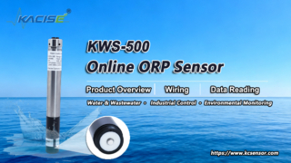 نمای کلی سنسور ORP آنلاین KWS-500، سیم کشی و خواندن داده ها