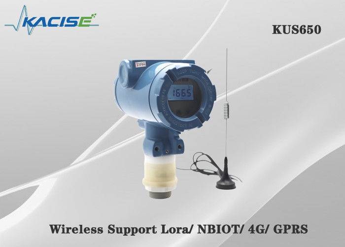 KUS650A 3m Range Wireless Ultrasonic Level Sensor با حفاظت IP68 و خروجی 4G/Lora/GPRS/NB برای اندازه گیری سطح مایع