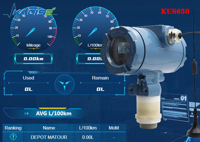 KUS650A 3m Range Wireless Ultrasonic Level Sensor با حفاظت IP68 و خروجی 4G/Lora/GPRS/NB برای اندازه گیری سطح مایع