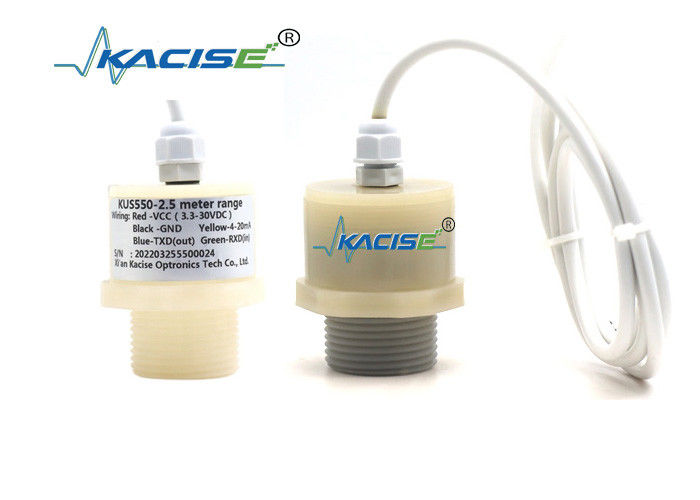 سنسور سطح آب فوق صوتی هوشمند با خروجی RS485 و پوشش PTFE برای استخر های فاضلاب
