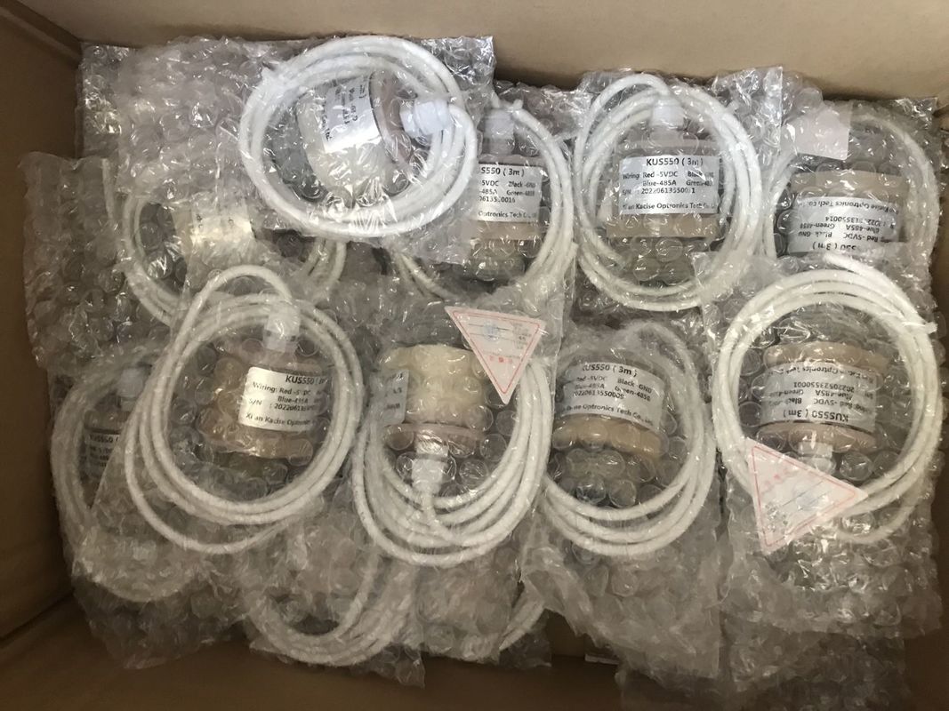 سنسور سطح اولتراسونیک ضد آب KUS550 PTFE با خروجی RS485 و برد اندازه گیری 3 متر
