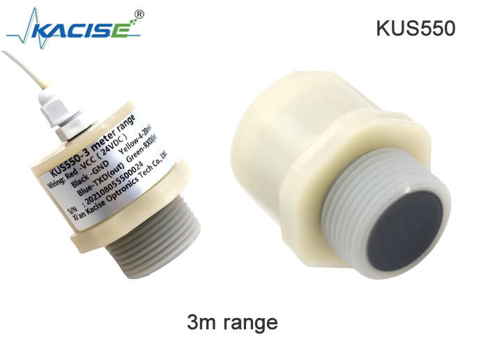سنسور سطح اولتراسونیک سری KUS550 با محافظ IP68 کم مصرف و مواد پوسته PVDF