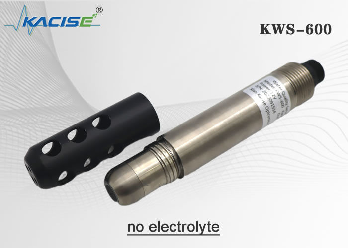 KWS-600 سنسور اکسیژن حل شده فلورسنت آنلاین بدون غشا بدون الکترولیت RS485 Modbus Output و IP68 ضد آب