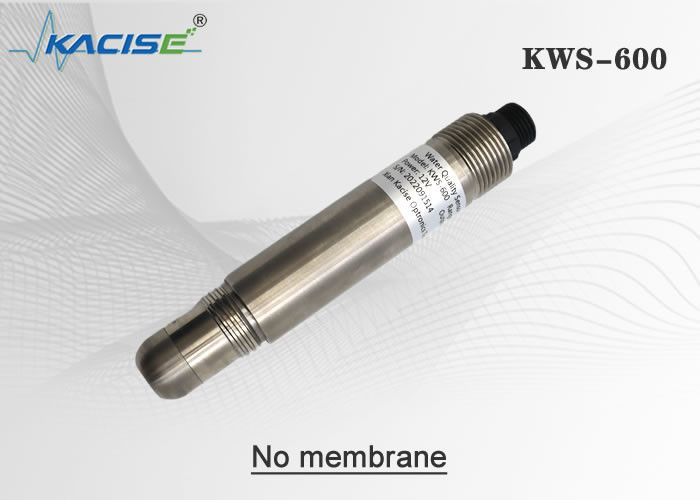 KWS-600 سنسور اکسیژن حل شده فلورسنت آنلاین بدون غشا بدون الکترولیت RS485 Modbus Output و IP68 ضد آب