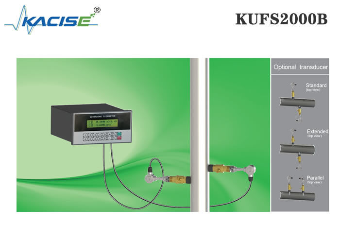 KUFS2000B پانل نصب ورودی فلکومتر با دقت ± 1٪ برای لوله های DN50-DN6000 و رابط RS485 MODBUS