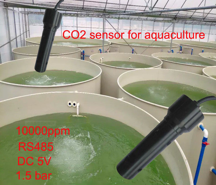 NDIR جذب مادون قرمز حسگر CO2 حل شده IP68 ضد آب برای 60 متر نظارت بر کیفیت آب