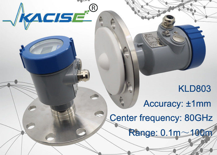 سنسور سطح رادار KACISE OEM 80GHz با خروجی 4-20mA و حفاظت IP67 برای اندازه گیری سطح بالا