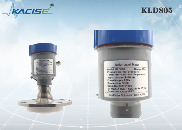 KLD805 سنسور سطح رادار 80GHz با آنتن PTFE و محافظت IP67 برای اندازه گیری سطح مایع