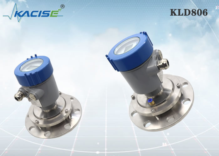 سنسور سطح رادار KLD806 80GHz با عملکرد پاکسازی برای کاربرد گرد و غبار قوی در سیلوهای آرد