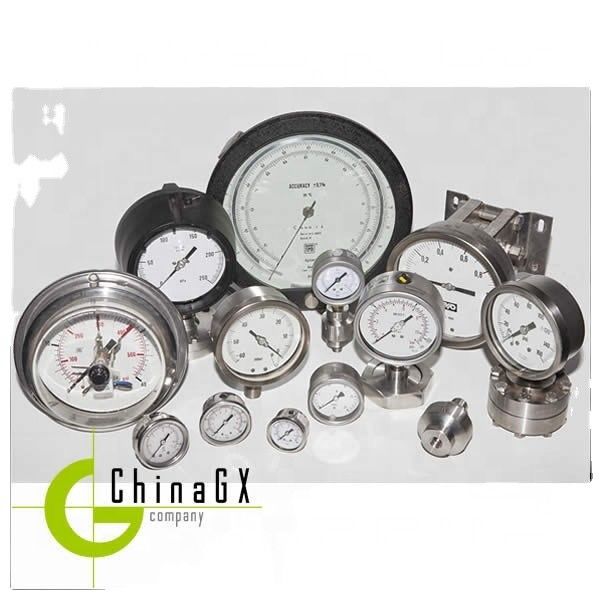 KPG202 فشار سنج دیجیتال با گلیسیرین یا روغن سیلیکون پر از اندازه گیری دقیق و میکروپروسسر جبران شده