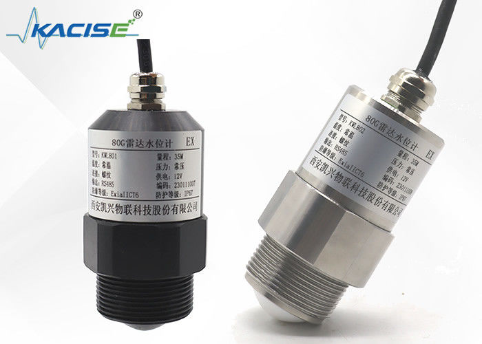فرستنده سطح رادار 80GHz FMCW سری KLD800 با آنتن مقاوم در خوردگی PTFE و زاویه پرتاب 3 ° برای اندازه گیری مایعات و جامد