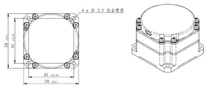 ≤0.01 ((o) / h ^ 1/2 ضریب حرکت تصادفی سنسور گیروسکوپ الکترونیکی برای اندازه گیری دقیق
