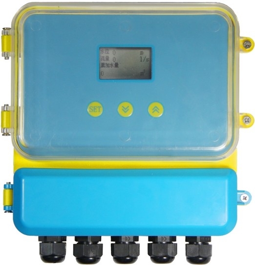 ABS Split Shell Industrial Ultrasonic Doppler Flow Meter برای عمق آب محدوده 0.02-10m