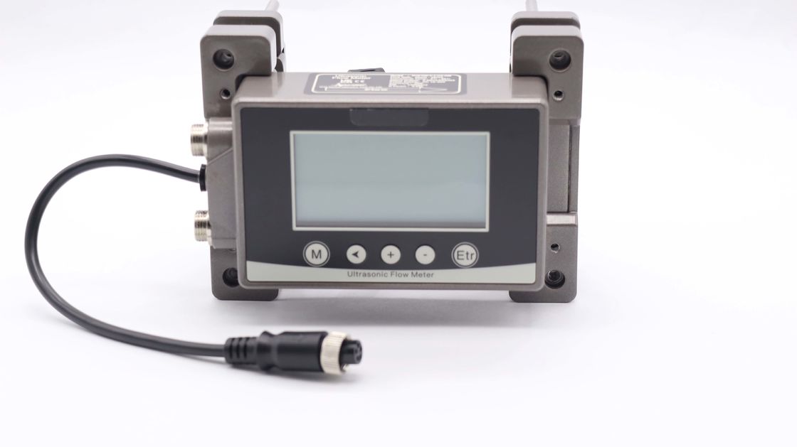 Modbus RS485 ارتباطات آلتراسونیک جریان متر با طرح کلیمپ-در و 256 * 128 backlit LCD