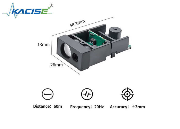 LSBM-60 ماژول لیزری دقیق ITOF با دقت ±3mm و محدوده تشخیص 60m با استفاده از لیزر قرمز قابل مشاهده 635nm