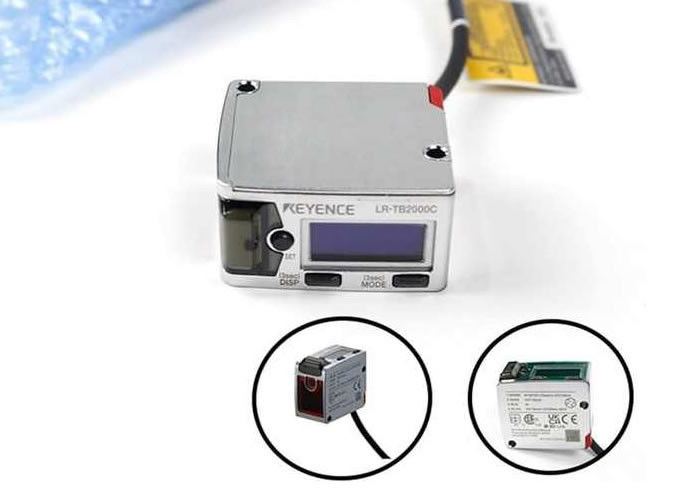سوئیچ فوتوالکتریک با سنسور لیزری KEYENCE LR-TB2000C با رابط ارتباطی مدباس برای تجهیزات اندازه گیری فاصله اتوماسیون صنعتی