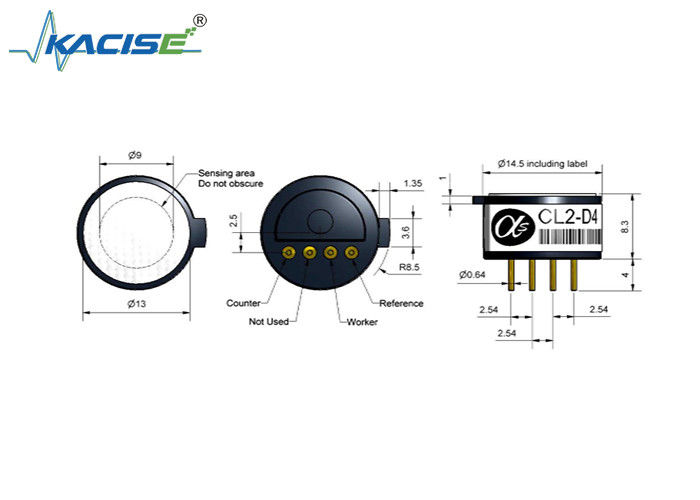 CL2-D4 حسگر کلور کوچک با زمان پاسخ سریع و حساسیت بالا برای تشخیص دقیق گاز