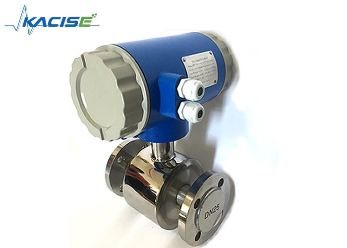 Integrated Flange Type Electromagnetic Flow Meter For Acidic / Alkaline Liquids
