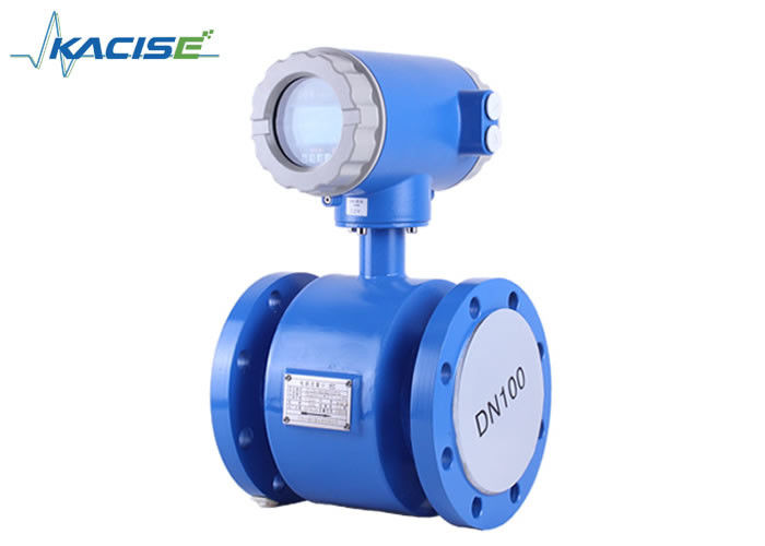 Integrated Flange Type Electromagnetic Flow Meter For Acidic / Alkaline Liquids