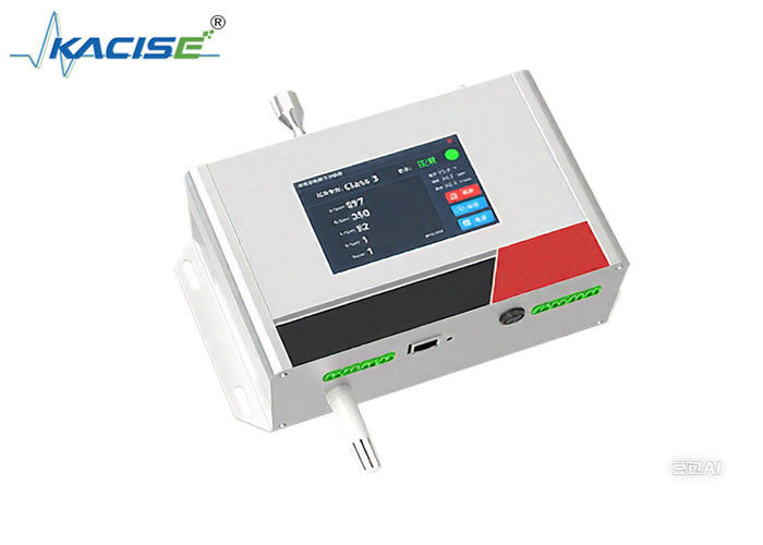 شمارنده ذرات گرد و غبار آنلاین OPC-203 با محدوده اندازه ذرات 0.3-10μm، کارایی شمارش 50٪ @ 0.3μm و رابط ارتباطی RS485.