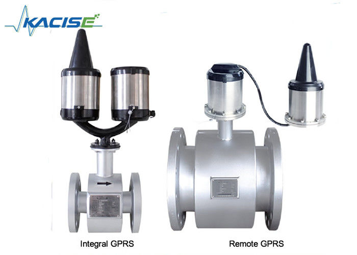 GPRS Wireless Smart Water Flow Meter , Electromagnetic Type Flow Meter