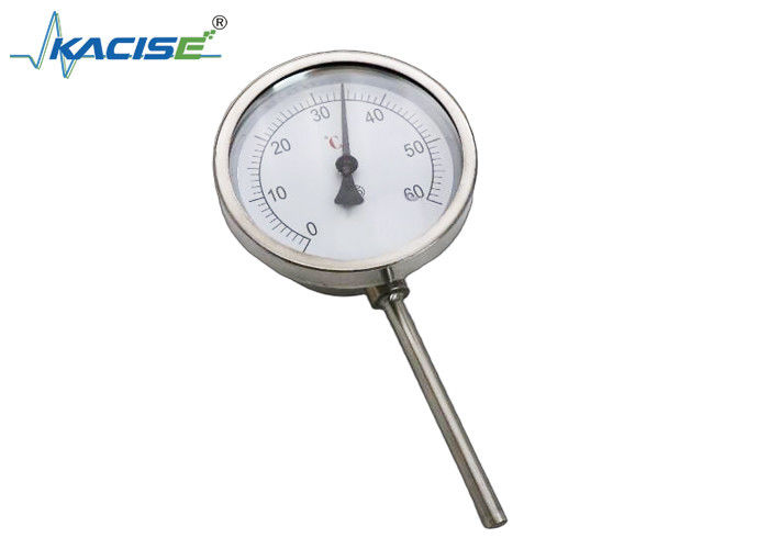 دماسنج دو فلزی 304/316 فولاد ضد زنگ با طول ساقه قابل تنظیم و گواهینامه EN 13190 یا ASME B40.3