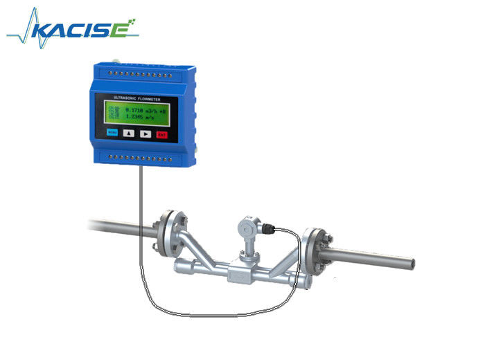 Flange Thread Connection Inline Flow Meter Ultrasonic Type For Online Measurement