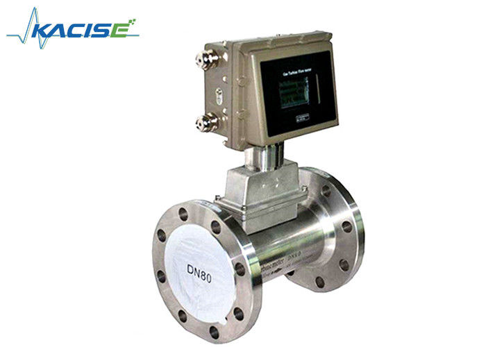 GPRS Wireless LPG Gas Turbine Flow Meter Flange Type High Safety Performance