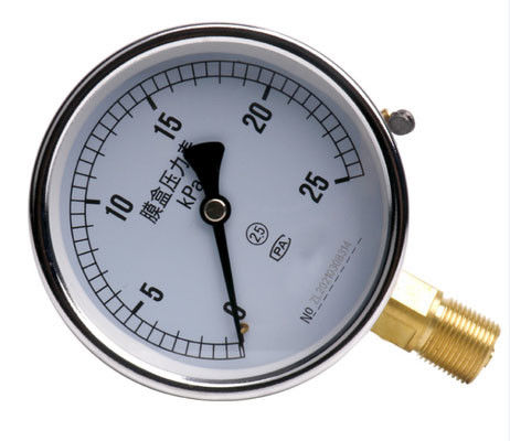 اندازه گیری فشار از فولاد ضد زنگ با محافظت IP65 و عنصر حسگر Bellows برای اندازه گیری فشار میکرو و منفی