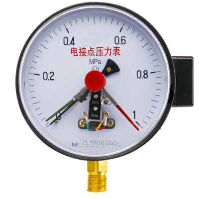 KMC-YXC150 استیل ضدصدمه الکتریکی تماس فشار سنج با 145mm قطر دایر و 0-60MPa محدوده اندازه گیری