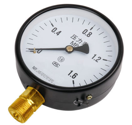KMC-Y100 فشار سنج صنعتی - 100mm Dial، M20 × 1.5 اتصال مس شعاعی، پوسته آهن