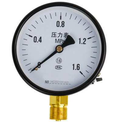 KMC-Y100 فشار سنج صنعتی - 100mm Dial، M20 × 1.5 اتصال مس شعاعی، پوسته آهن