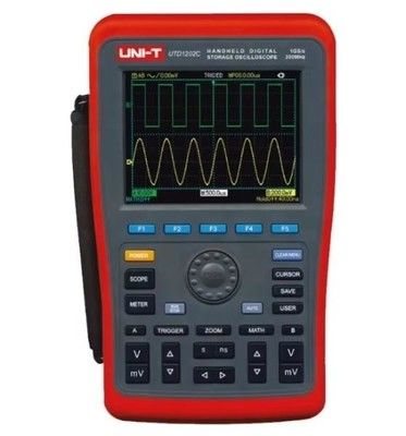 اسیلوسکوپ ذخیره سازی دیجیتال دستی UNI-T UTD1202C Pro - 200 مگاهرتز، دو کاناله، صفحه نمایش رنگی