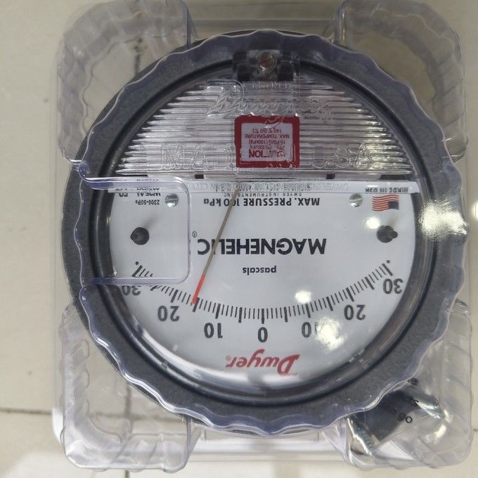Dwyer Magnehelic 2300-60PA فشار متغیر با 60-0-60 Pa محدوده، ± 2٪ دقت و IP67 محفظه