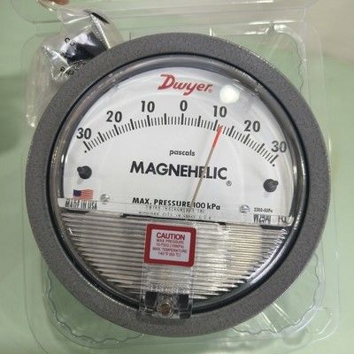 Dwyer Magnehelic 2300-60PA فشار متغیر با 60-0-60 Pa محدوده، ± 2٪ دقت و IP67 محفظه