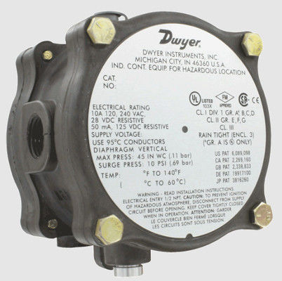 سوئیچ فشار فرقی ضد انفجار دویر (مدل های 1950G-0-B-120-NA و 1950G-00-B-240)