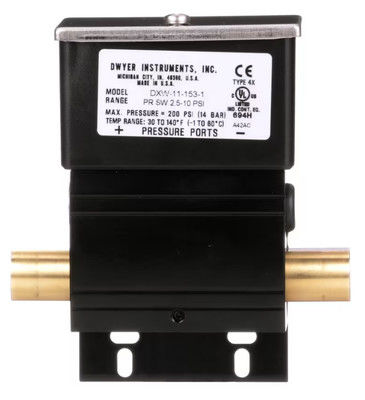 سوئیچ فشار دیفرانسیل SPDT سری DX مرطوب/مرطوب دوایر (مدل‌های DXW-11-153-1 تا DXW-11-153-4)