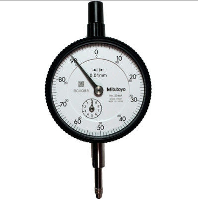 Mitutoyo Dial Gauge با محدوده 10 میلی متر 0.01 میلی متر درجه بندی برای اندازه گیری دقیق ابعاد و مقاومت محیط زیست