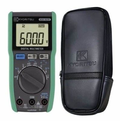 مولتی متر دیجیتال Kyoritsu 1021R با ولتاژ حلقه باز < 3.0V و R03 (1.5V) × 2 منبع برق برای اندازه گیری محدوده اتوماتیک