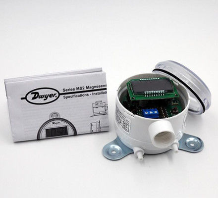 فرستنده فشار دیفرانسیل Dwyer Magnesense MS-111 با سیگنال های خروجی دوگانه قابل تنظیم در زمینه و محفظه NEMA 4X محکم