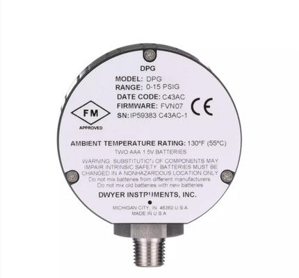 درجه بندی محفظه Dwyer Series DPG Digital Pressure Gage طراحی شده برای برآورده کردن NEMA 4/4X IP66 Pressure Limit 2x Pressure Range