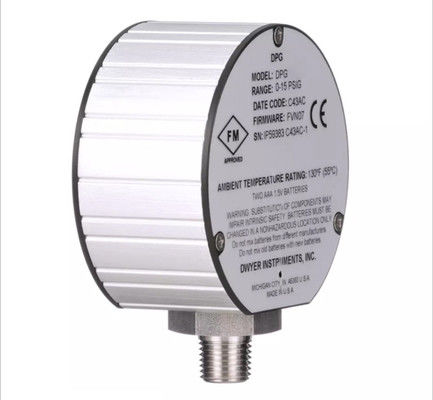 درجه بندی محفظه Dwyer Series DPG Digital Pressure Gage طراحی شده برای برآورده کردن NEMA 4/4X IP66 Pressure Limit 2x Pressure Range