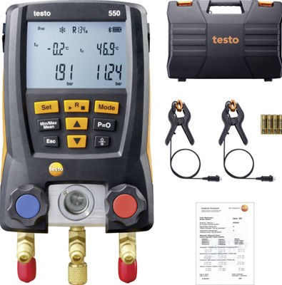 Testo 550 کیت چند لایه ای یخچال دیجیتال با اتصال بلوتوث 60 پروفایل یخچال و طراحی محکم