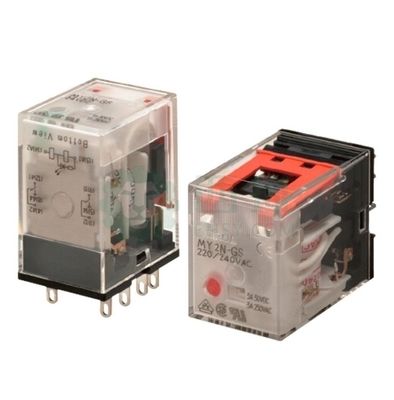 رله عمومی OMRON MY2-GS با عملکرد 24VDC، مقاومت 662 Ω و فرم تماس DPDT