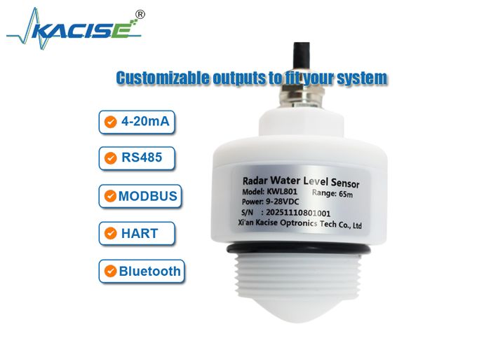 KWL801 رادار بدون تماس سنسور سطح آب با محدوده فرکانس 76GHz-81GHz محدوده اندازه گیری 65m و دقت ±1mm