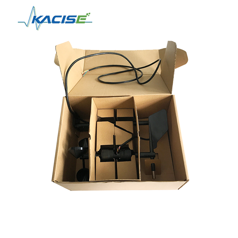 سنسور یکپارچه سرعت و جهت باد KQS-FSFX-S با دقت ± 3 درجه 0.9 وات حداکثر مصرف برق و بدنه آلیاژ آلومینیوم