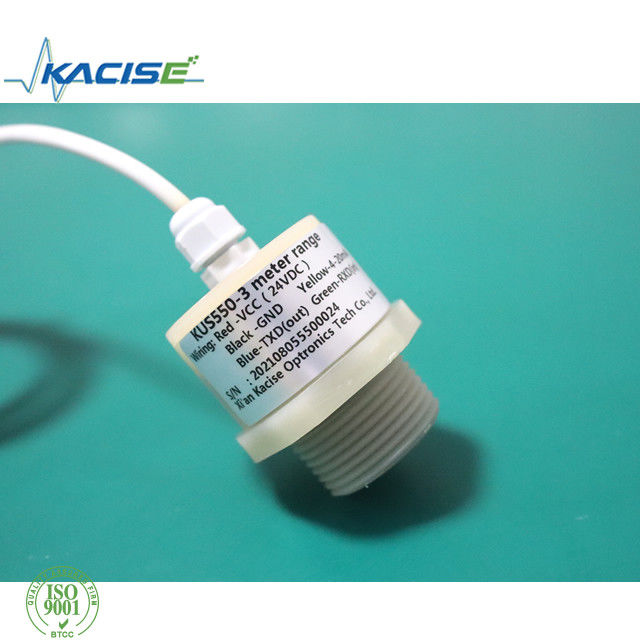خروجی RS485 IP68 سنسور سطح التراسونیک PTFE ضد آب مقاوم در برابر خوردگی KUS550
