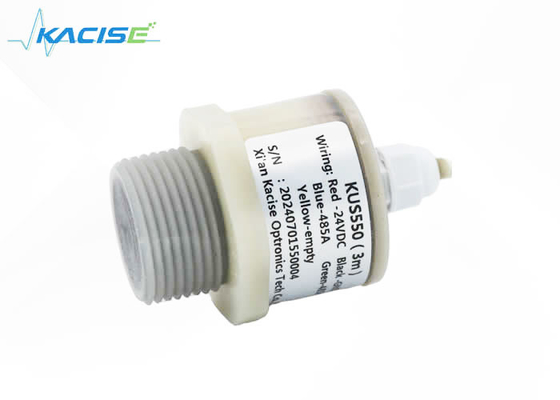 مواد PVDF بی سیم سنسور سطح آب فوق صوتی خروجی دیجیتال ولتاژ عملیاتی 24VDC