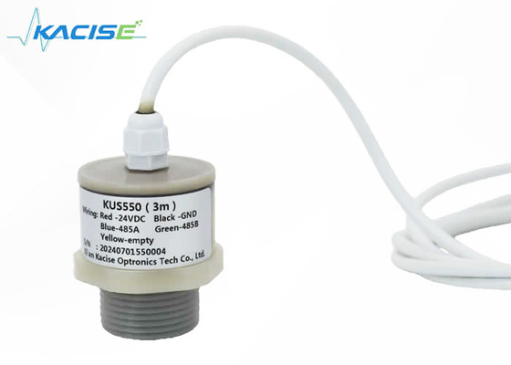 IP68 مقاومت شیمیایی مایع سطح متر فوق صوتی کل بدن PVDF ضد خوردگی